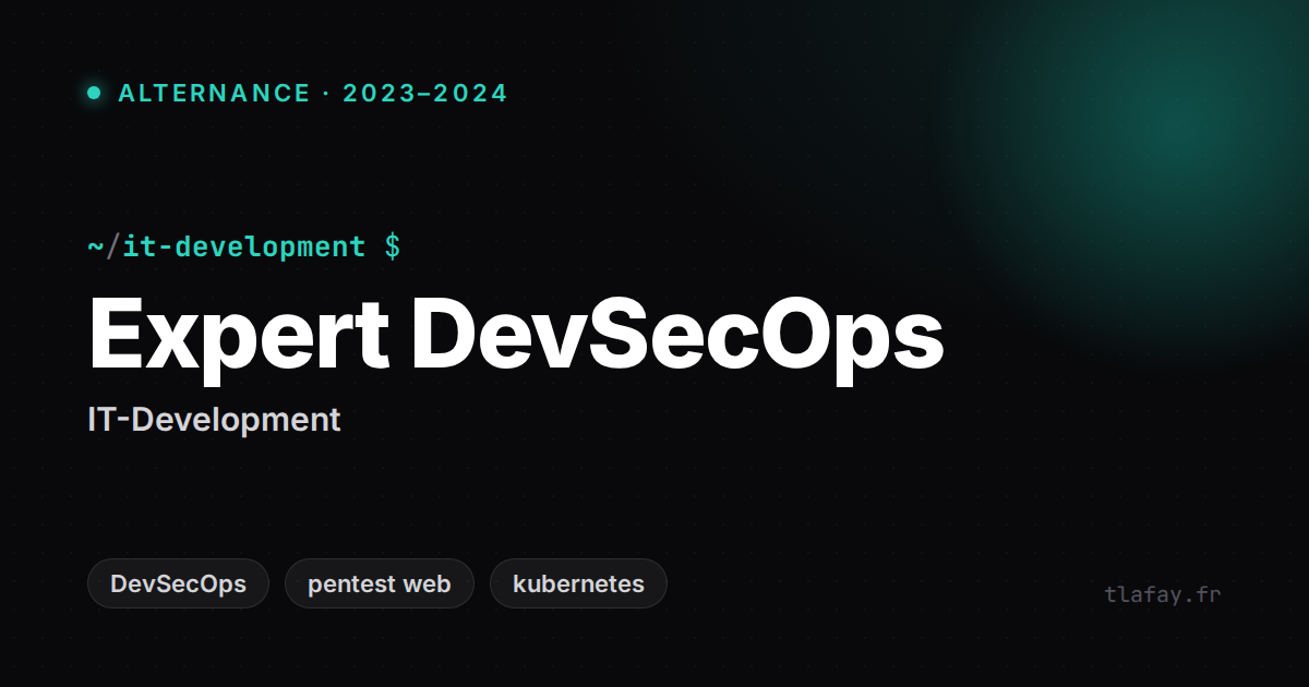 Mon alternance chez IT-Development