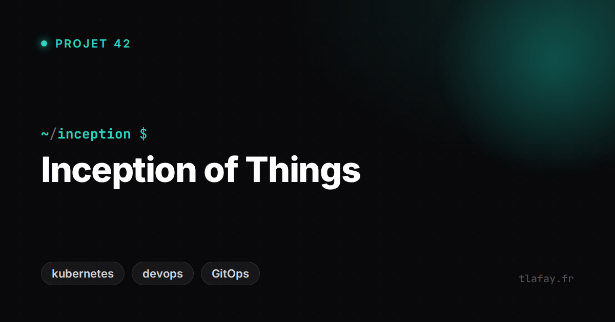 Inception of Things